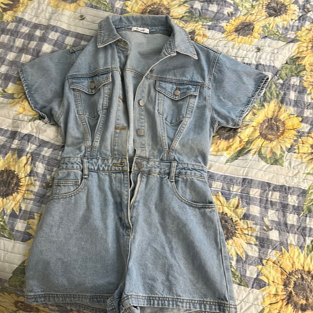 Denim romper